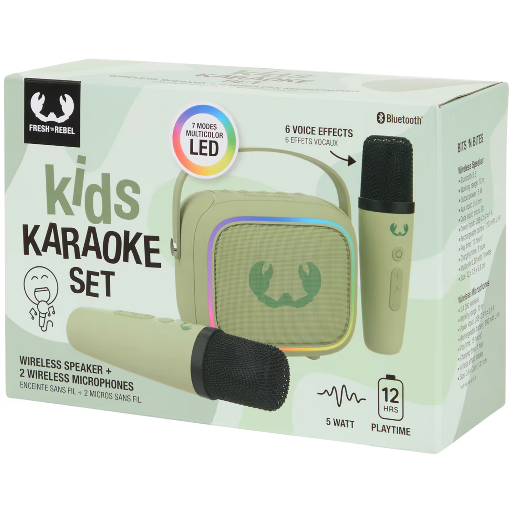 Juego de karaoke inalámbrico Fresh ’n Rebel Kids