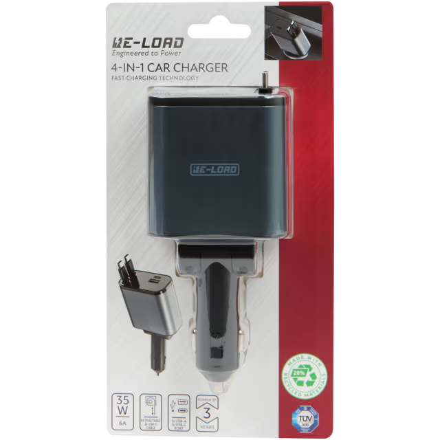 Cargador de coche 4 en 1 Re-load 0011