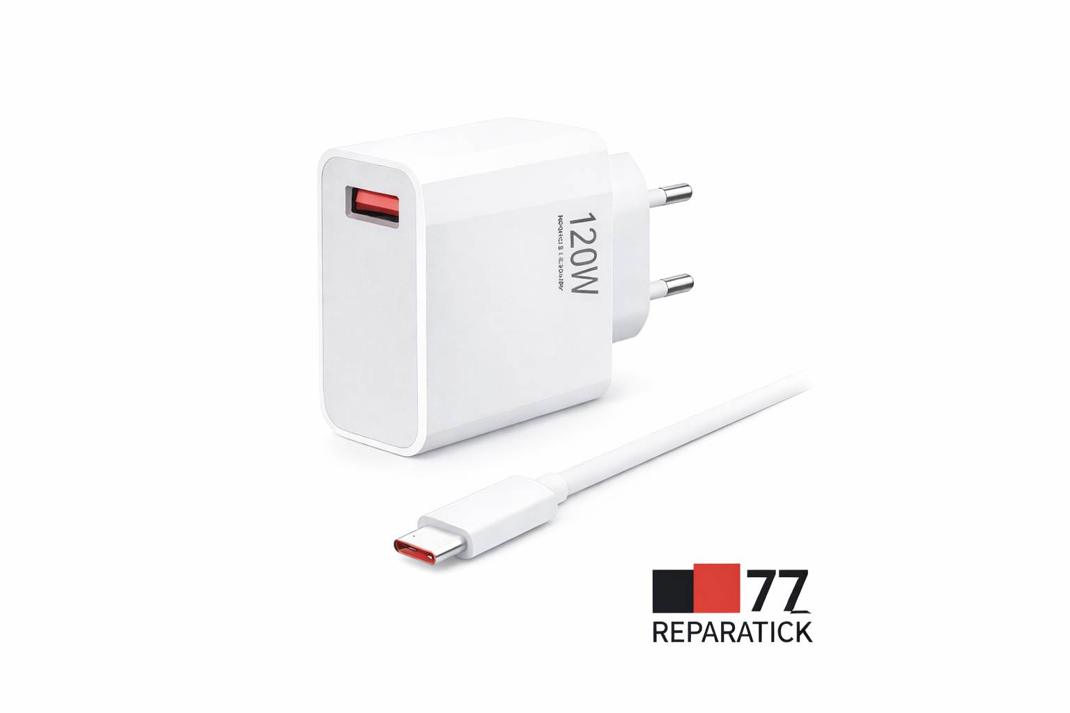 Cargador Turbo 120W USB | Alta Velocidad con Cable Tipo-C – Potencia Máxima