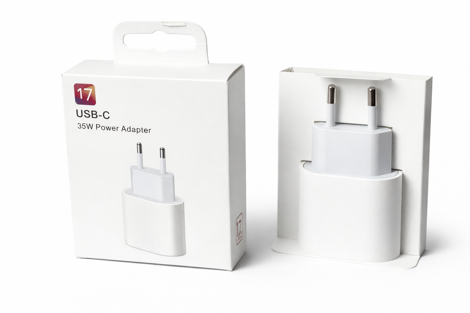 Cargador USB-C 35W para iPhone 17/P/PM  – Carga rápida y segura